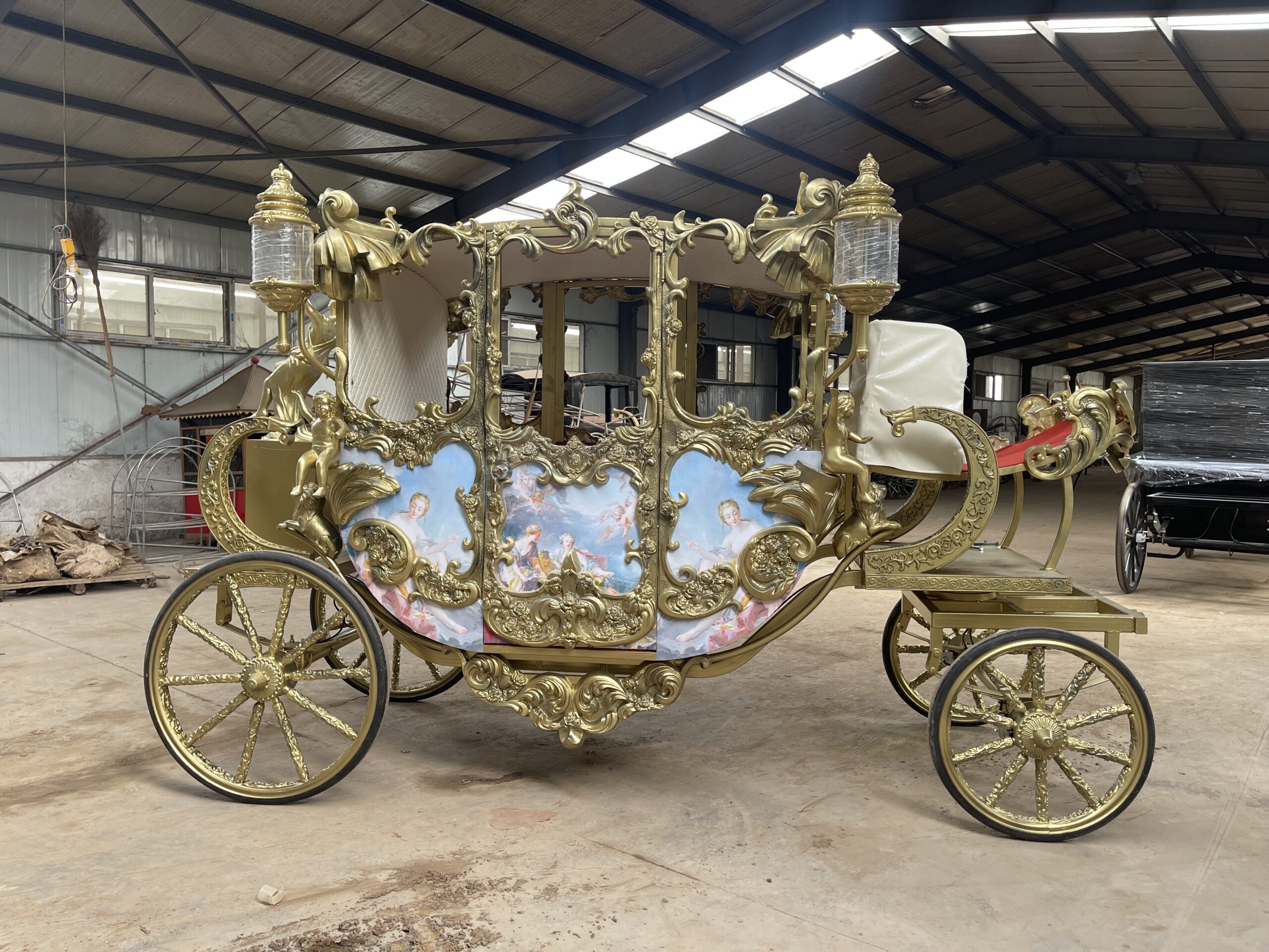 Antique bronze European-style carriage - 图片 4