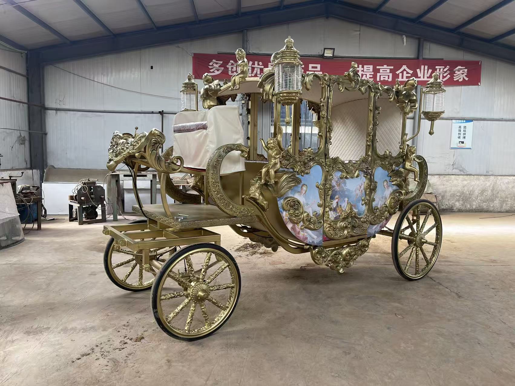 Antique bronze European-style carriage - 图片 3