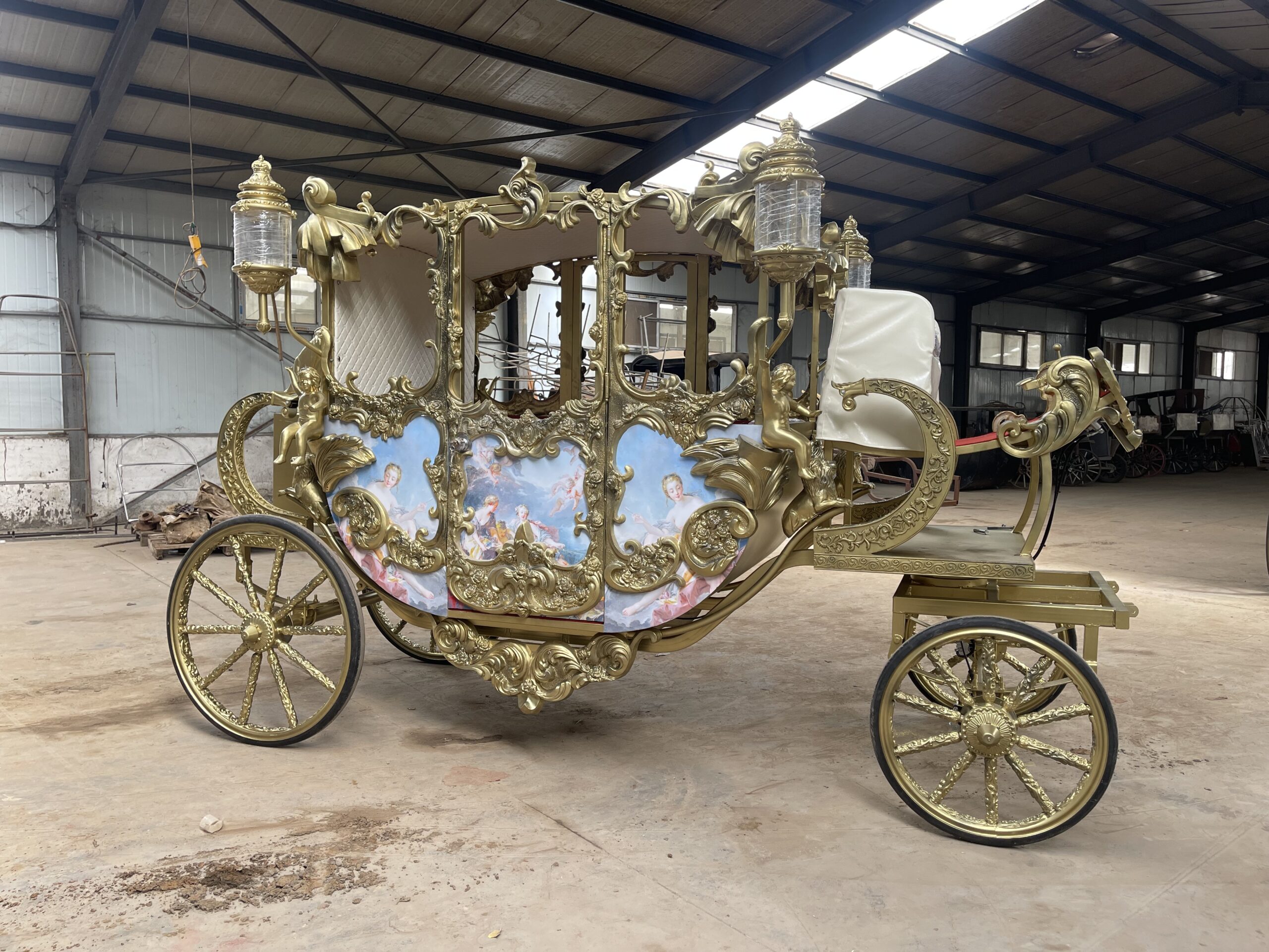 Antique bronze European-style carriage - 图片 2