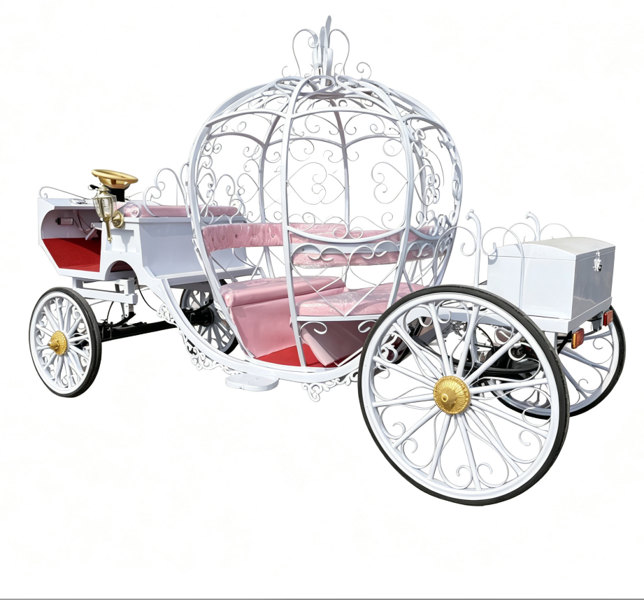 White Hollow Pumpkin Carriage