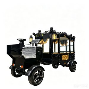 Antique Electric Black Hearse