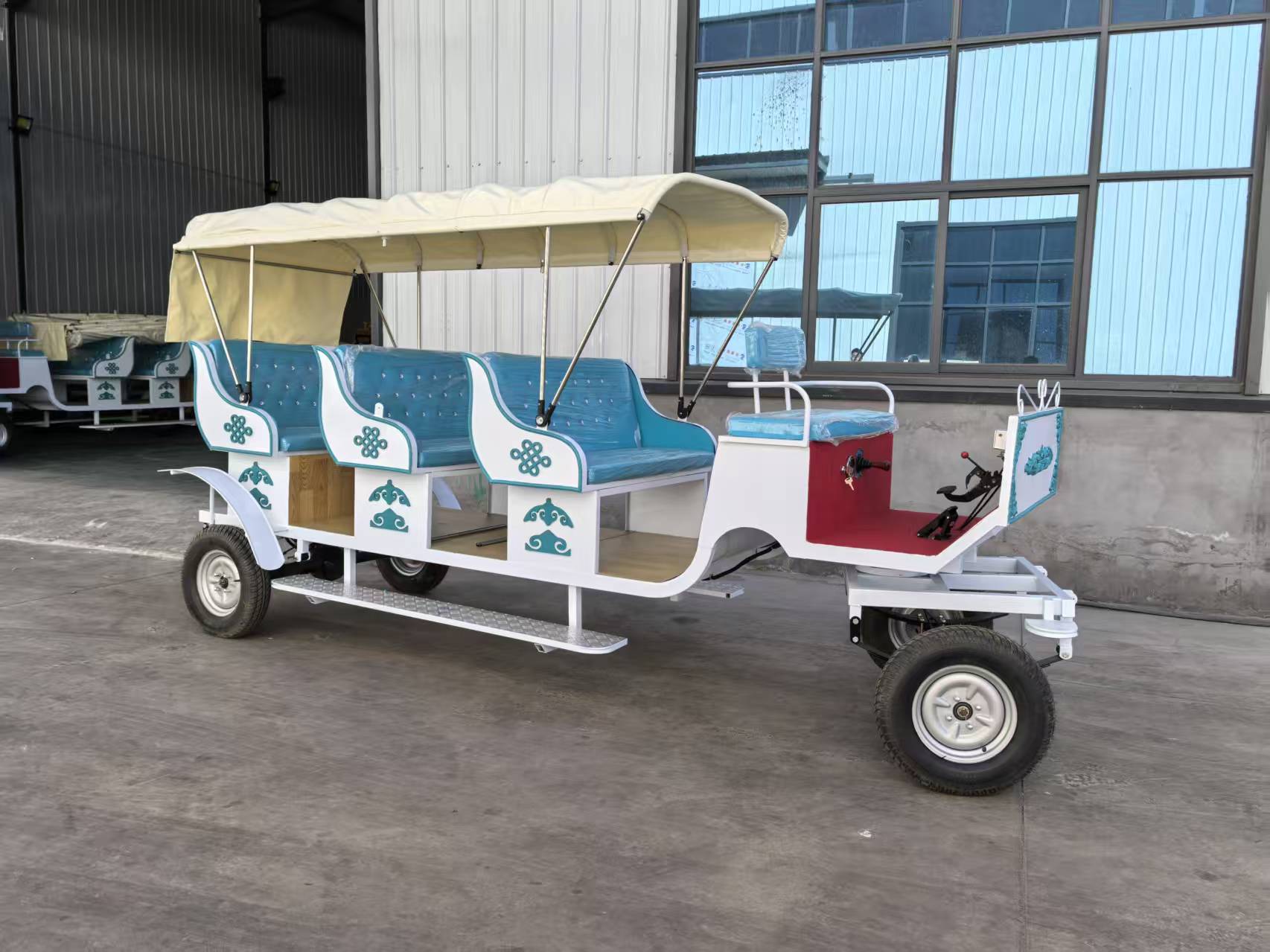 White Sightseeing Carriage - 图片 4