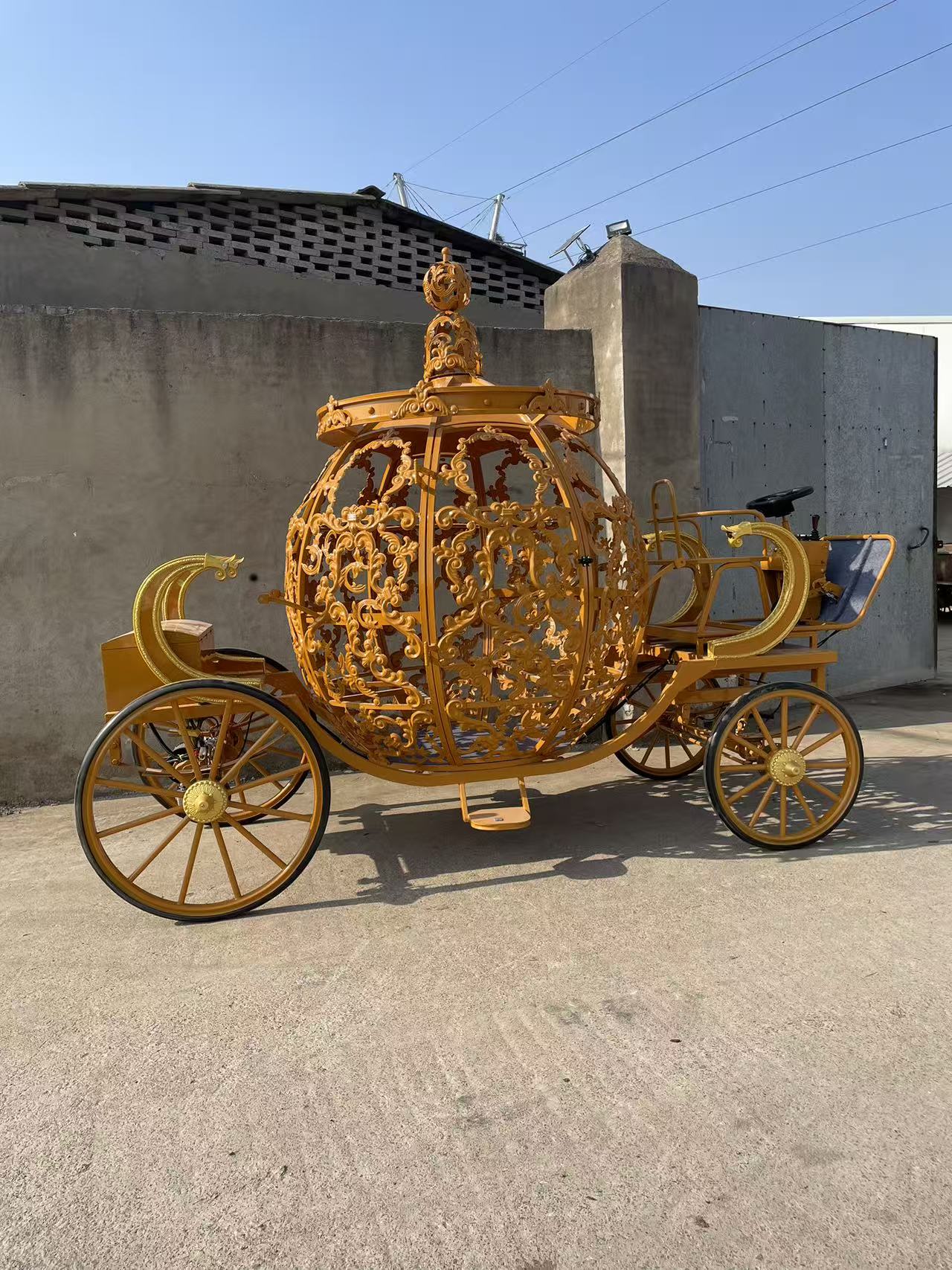 Golden Hollow Pumpkin Carriage - 图片 2