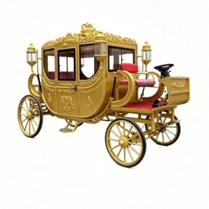 Golden Royal Horse Carriage