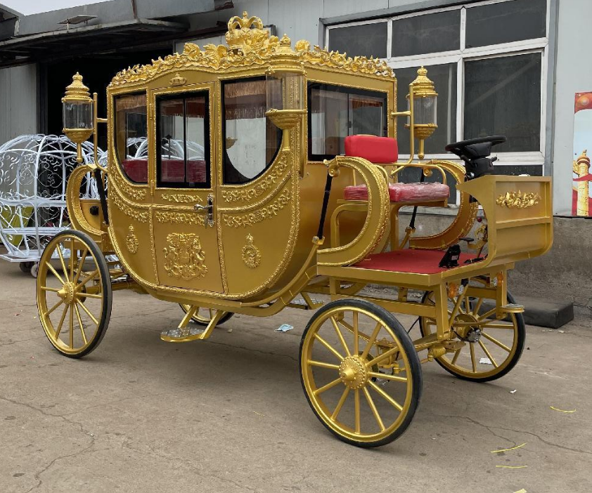Golden Royal Horse Carriage - 图片 4